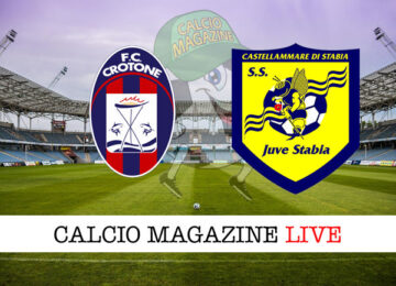 Crotone Juve Stabia cronaca diretta live risultato in tempo reale