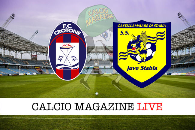 Crotone Juve Stabia cronaca diretta live risultato in tempo reale