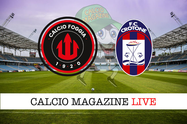 Foggia Crotone cronaca diretta live risultato in tempo reale