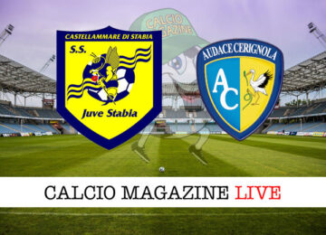 Juve Stabia Audace Cerignola cronaca diretta live risultato in tempo reale