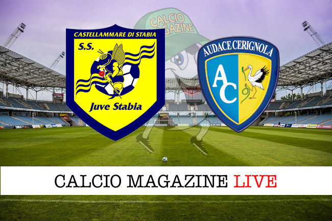 Juve Stabia Audace Cerignola cronaca diretta live risultato in tempo reale