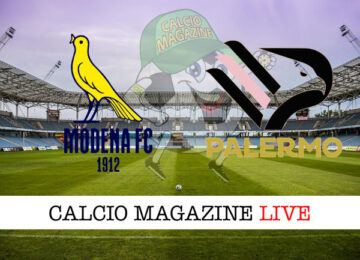 Modena Palermo cronaca diretta live risultato in tempo reale