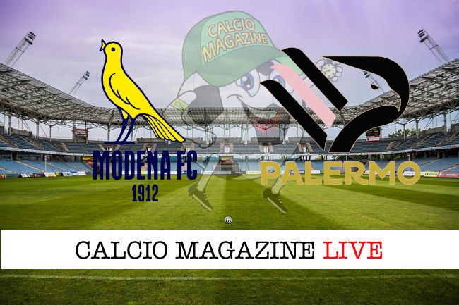 Modena Palermo cronaca diretta live risultato in tempo reale