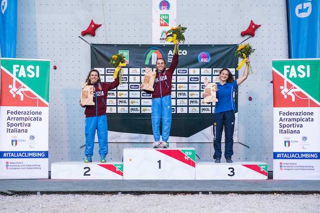 podio lead femminile arco