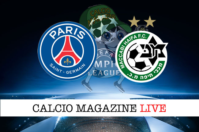 PSG Maccabi Haifa cronaca diretta live risultato in tempo reale