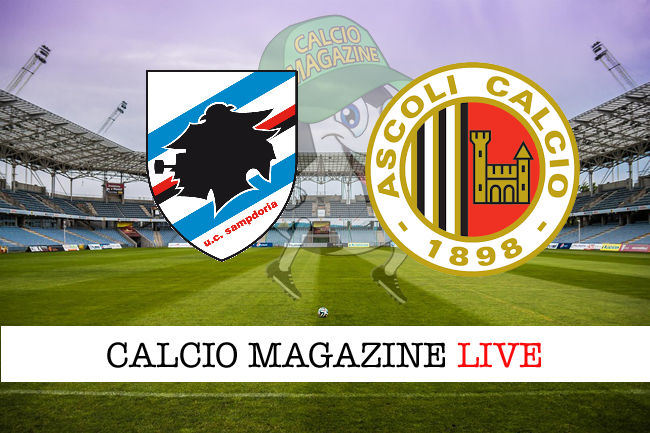 Sampdoria Ascoli cronaca diretta live risultato in tempo reale
