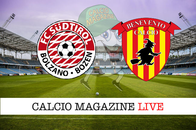 Sudtirol Benevento cronaca diretta live risultato in tempo reale