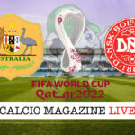 Australia Danimarca cronaca diretta live risultato in tempo reale