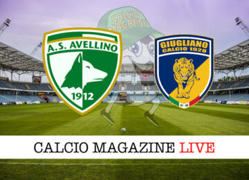 Avellino Calcio Giugliano cronaca diretta live risultato in tempo reale