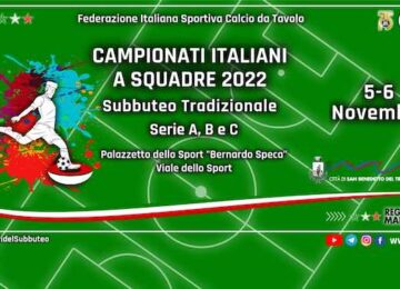 campionati subbuteo 5-6 novembre 2022