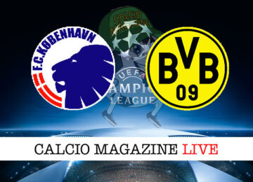 Copenaghen Borussia Dortmund cronaca diretta live risultato in tempo reale