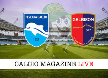Pescara Gelbison cronaca diretta live risultato in tempo reale