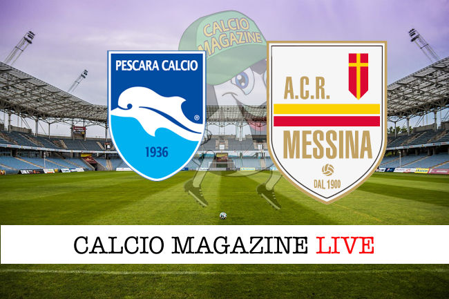 Pescara Messina cronaca diretta live risultato in tempo reale