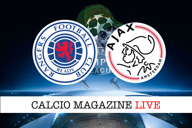 Rangers Ajax cronaca diretta live risultato in tempo reale