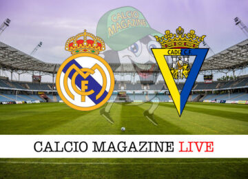 Real Madrid Cadice cronaca diretta live risultato in tempo reale