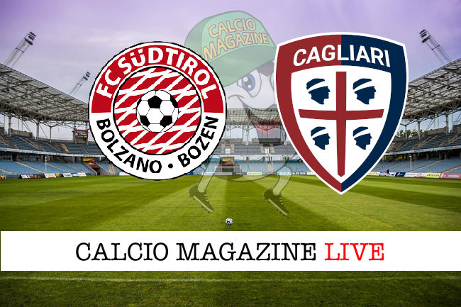 Sudtirol Cagliari cronaca diretta live risultato in tempo reale