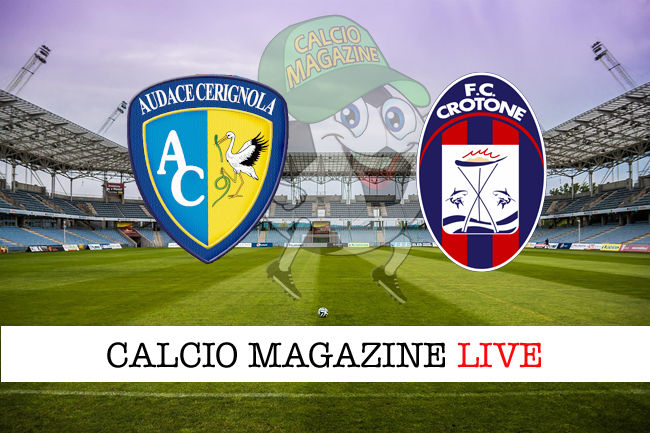 Audace Cerignola Crotone cronaca diretta live risultato in tempo reale