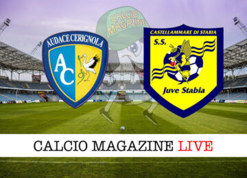 Audace Cerignola Juve Stabia cronaca diretta live risultato in tempo reale