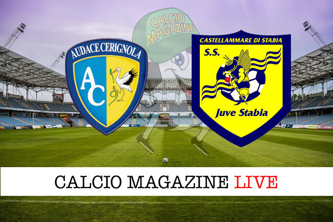 Audace Cerignola Juve Stabia cronaca diretta live risultato in tempo reale