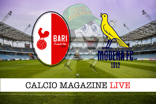 Bari Modena cronaca diretta live risultato in tempo reale