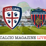 Cagliari Cosenza cronaca diretta live risultato in tempo reale