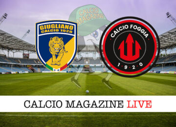 Calcio Giugliano Foggia cronaca diretta live risultato in tempo reale