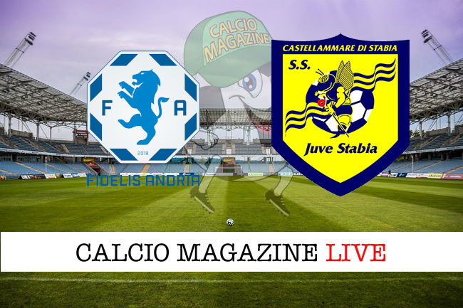 Fidelis Andria Juve Stabia cronaca diretta live risultato in tempo reale