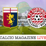 Genoa Sudtirol cronaca diretta live risultato in tempo reale