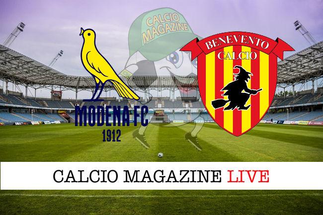 Modena Benevento cronaca diretta live risultato in tempo reale