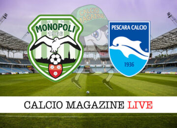 Monopoli Pescara cronaca diretta live risultato in tempo reale