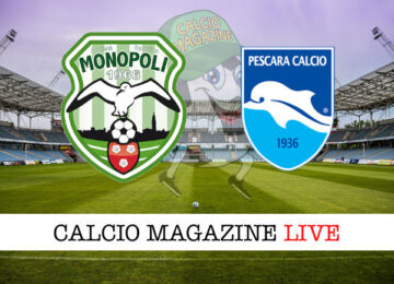 Monopoli Pescara cronaca diretta live risultato in tempo reale