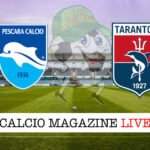 Pescara Taranto cronaca diretta live risultato in tempo reale
