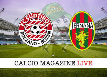 Sudtirol Ternana cronaca diretta live risultato in tempo reale