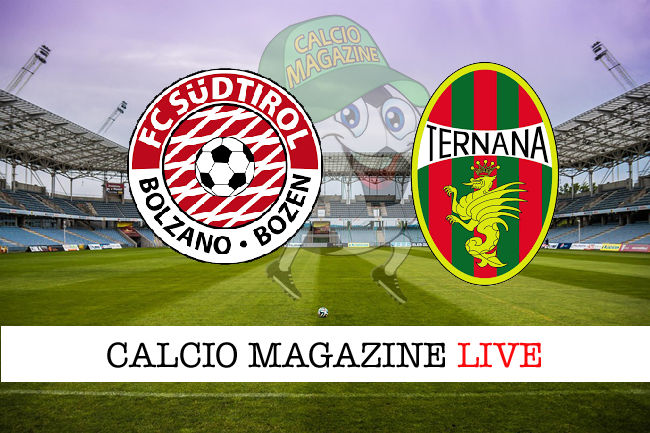 Sudtirol Ternana cronaca diretta live risultato in tempo reale