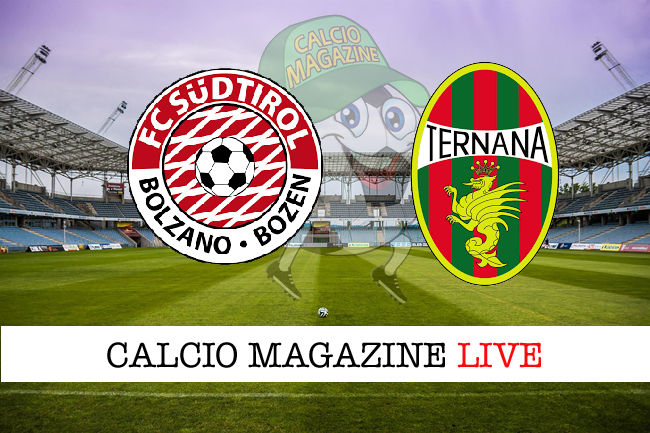 Sudtirol Ternana cronaca diretta live risultato in tempo reale