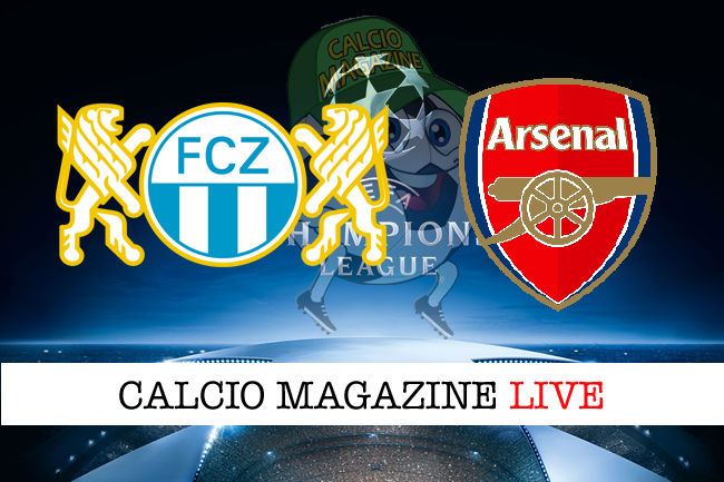 Zurigo Arsenal cronaca diretta live risultato in tempo reale