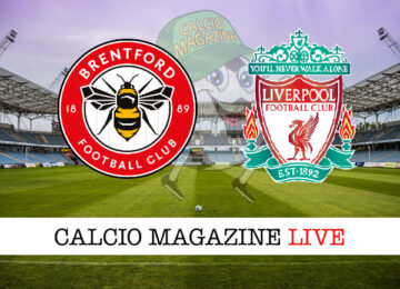 Brentford Liverpool cronaca diretta live risultato in tempo reale