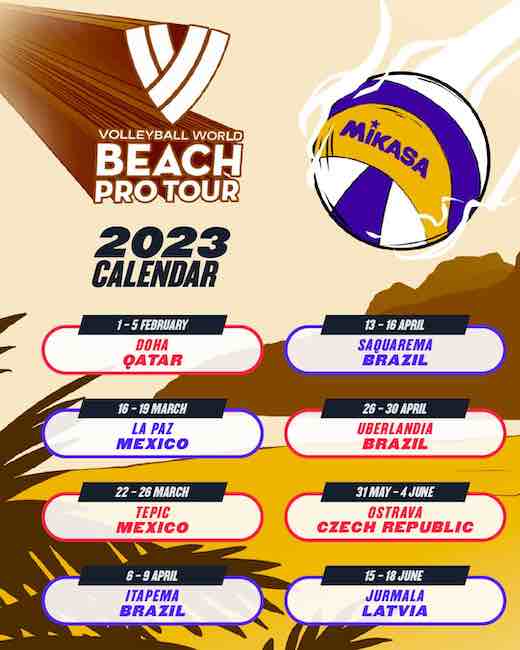 calendario beach volley pro tour 2023