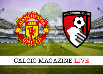 Manchester United Bournemouth cronaca diretta live risultato in tempo reale