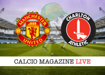 Manchester United Charlton cronaca diretta live risultato in tempo reale