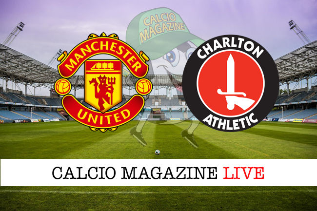 Manchester United Charlton cronaca diretta live risultato in tempo reale