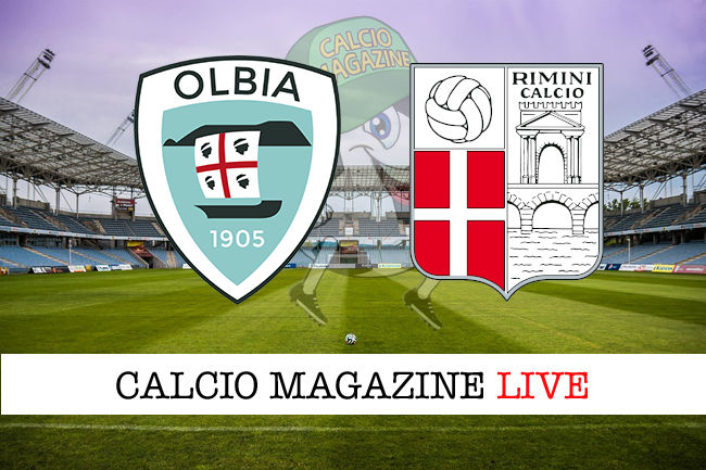 Olbia Calcio 1905 vs Rimini FC 1912 futebol hoje 6/12/2023 17:00