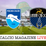 Pescara Latina cronaca diretta live risultato in tempo reale