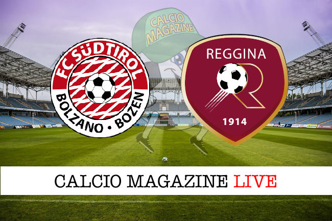 Sudtirol Reggina cronaca diretta live risultato in tempo reale