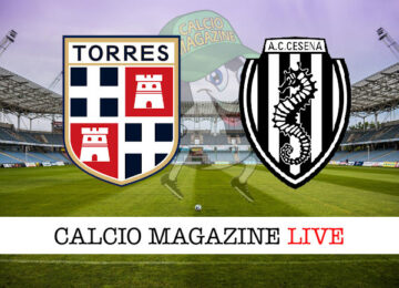 Torres Cesena cronaca diretta live risultato in tempo reale