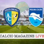 Audace Cerignola Pescara cronaca diretta live risultato tempo reale