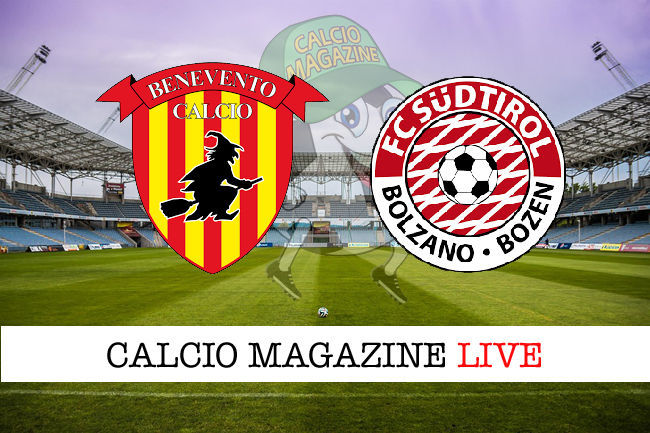 Benevento Sudtirol cronaca diretta live risultato in tempo reale