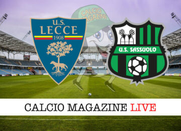 Lecce Sassuolo cronaca diretta live risultato tempo reale