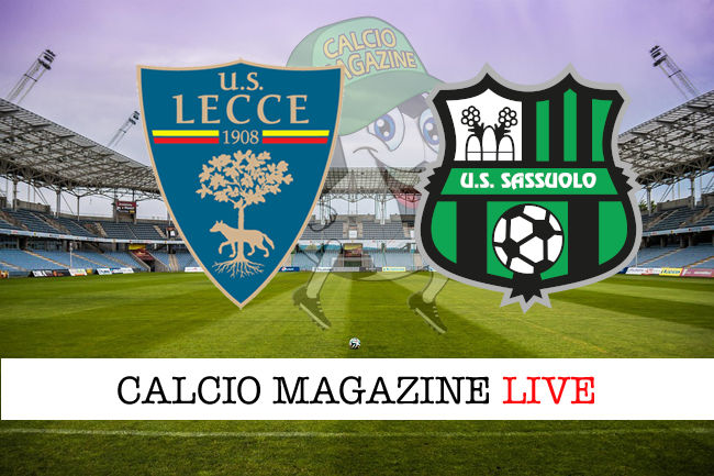 Lecce Sassuolo cronaca diretta live risultato tempo reale
