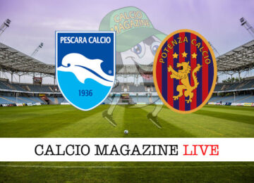 Pescara Potenza cronaca diretta live risultato in tempo reale